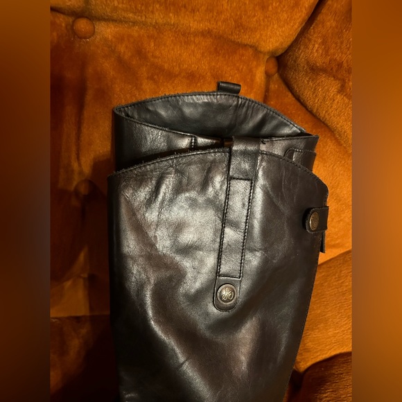 Sam Edelman Penny black Leather Riding Back zip up Boots Size 7 - Picture 12 of 15